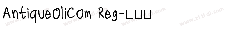 Antique0liCom Reg字体转换